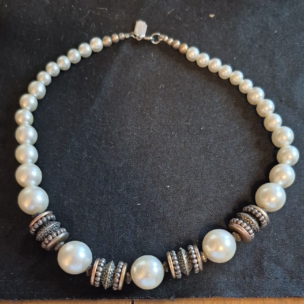 Signed Design by Paula Pearl & Metal Spacer Beads